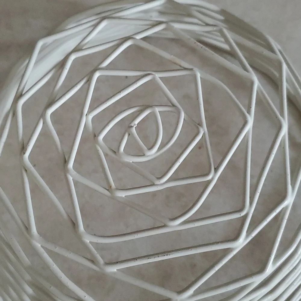 White open wire basket